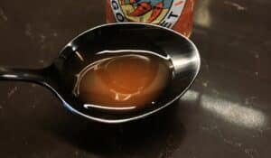 Daves Cool Cayenne Hot Sauce on Spoon