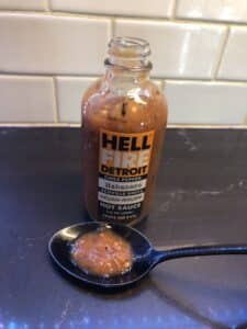 Hell-Fire-Detroit-Habanero-Sauce-on-Spoon