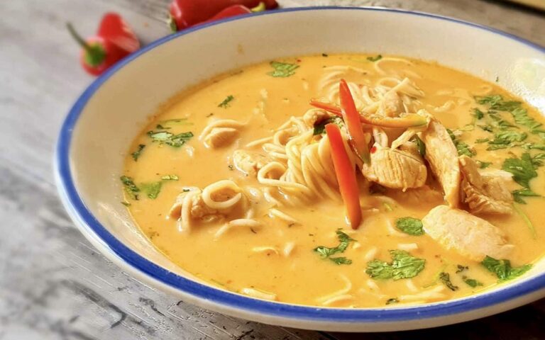 Thai chicken noodle soup