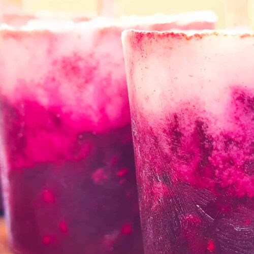 Spiced Berry and Coconut Popsicles