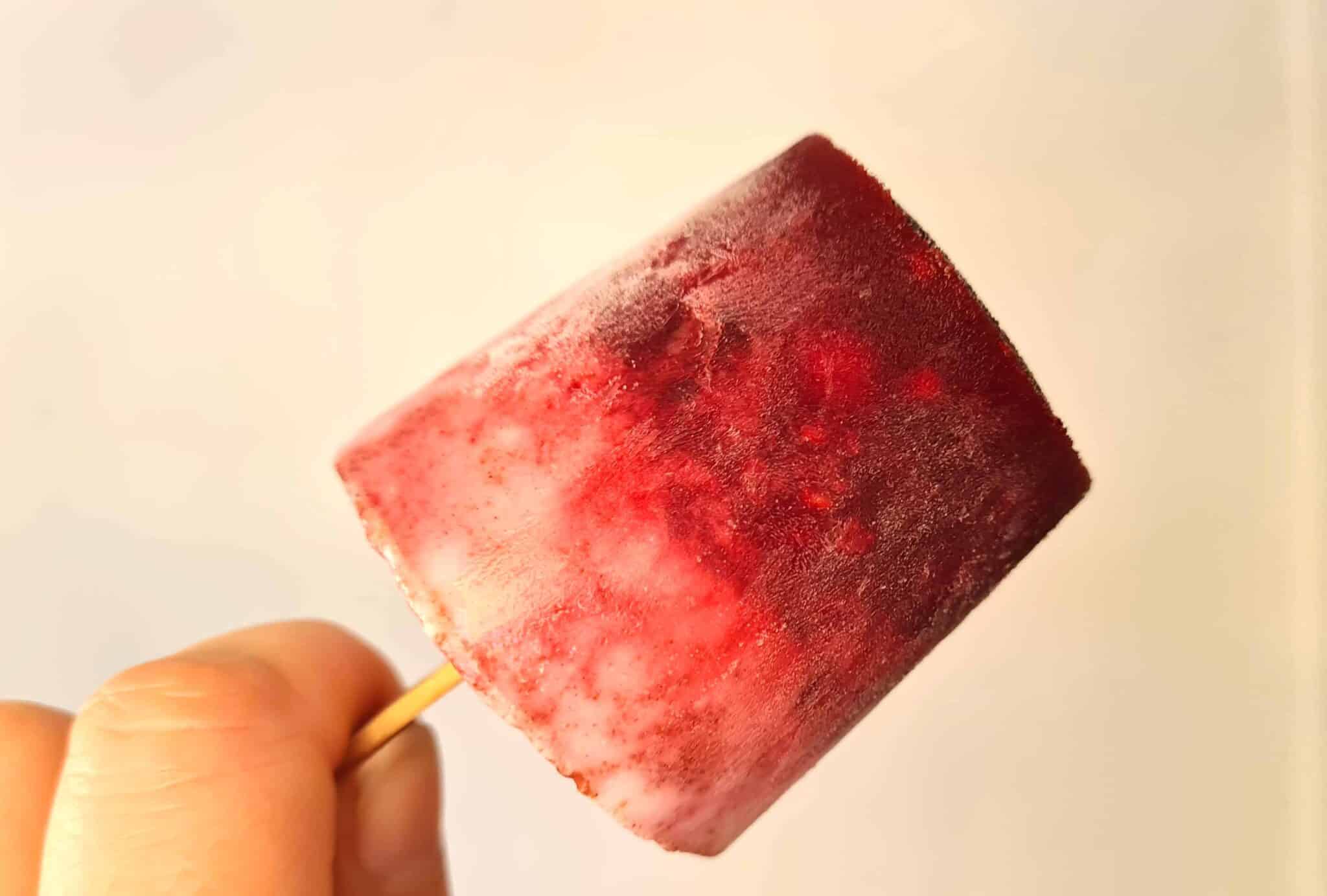 Spiced Berry and Coconut Popsicles