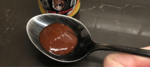 Mad Dog 357 Hot Sauce on Spoon